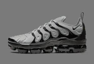 Nike Air VaporMax TN Plus men's grey/black air cushion shoes shipping free - Picture 1 of 5