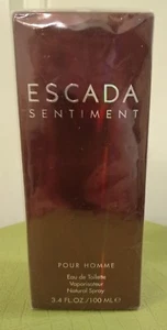 Escada Sentiment pour homme Eau de Toilette 100 ml, 3,4 fl. Oz.  versiegelt - Bild 1 von 4
