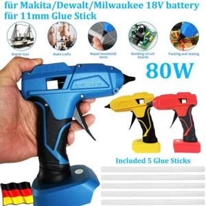 Akku-Heißklebepistole mit 5 Sticks Reparaturwerkzeug für Makita/Dewalt/Milwaukee - Bild 1 von 13