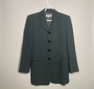 Giorgio Armani women’s blazer size 40/6 dark green laine wool long sleeve - Image 1 of 4