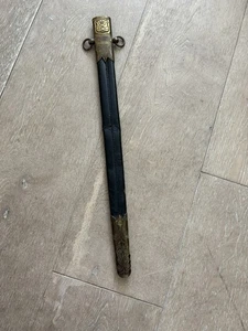 Antique 19th Century Royal Navy Midshipmans Dirk Scabbard - Picture 1 of 9