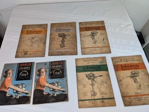 Lote de 5 y 2 broches Sea Horse de piezas de reparación de motores fueraborda Johnson de la década de 1930 - Imagen 1 de 10