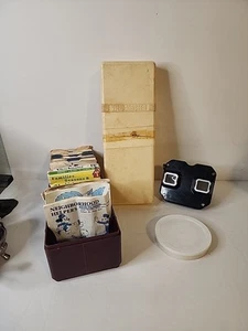 Vintage 1950s Sawyers Bakelite View Master, Library Box & 44 Reels READ - Picture 1 of 15