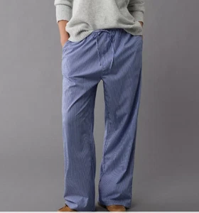 Pantalón PJ American Eagle tejido pierna ancha para mujer talla XL ropa de salón preppy - Imagen 1 de 16