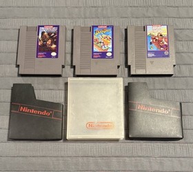 Nintendo NES Duck Tales/Willow/Mickey Mousecapade Purple Label Video Games Lot