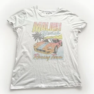 Malibu Beach Racing Team T Shirt Youth Boys XL Graphic T Shirt Short Sleeve Tee - Picture 1 of 7