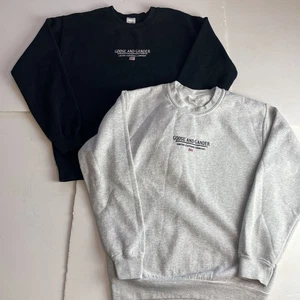 Goose And Gander schwarz grau bestickt Mitte Logo Sweatshirt Paket x2 Small - Bild 1 von 10
