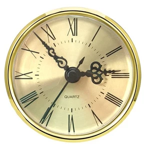 Hillhome Mini Orologio Quarzo Inserto 2,8 Pollici (70 Mm) Rotondo Quarzo Moveme - Foto 1 di 6