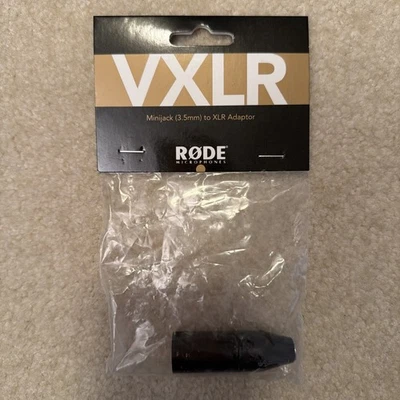 Adaptador RØDE Mini-Jack hembra a XLR macho para VideoMic, negro (VXLR), cámara nuevo en paquete Foto 1 de 4