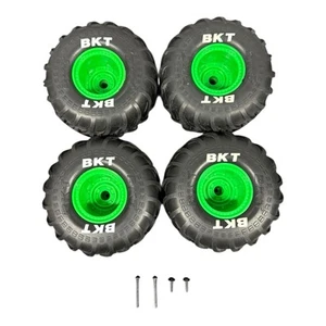 Grave Digger Monster Jam 66801 4” RC Truck Tires Wheels BKT Set of 4 w/ Screws - Picture 1 of 4