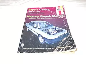 1983-1991 TOYOTA CAMRY GASOLINE ENGINE AUTOMOTIVE REPAIR MANUAL HAYNES 92005 // - Picture 1 of 3