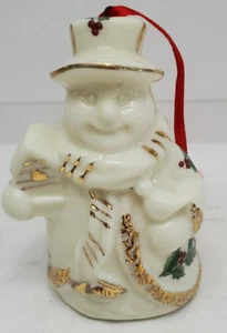 Formalities by Baum Bros Porcelain Snowman Ornament Holly Collection - Picture 1 of 3