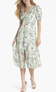 Gal Meets Glam Lauren Botanical Midi Dress Womens Size 16 Fits 14 NWT $178 - Picture 1 of 17