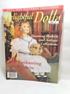 Delightful Dolls Magazine Pattern Sheet attached 1997 Doll Making - Picture 1 of 5