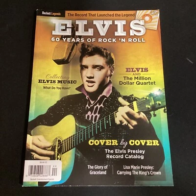 Beckett Legends Magazine - Elvis Presley 60 Years of Rock 'N Roll Record Catalog Foto 1 de 4