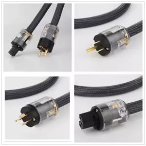 Cavo di alimentazione audio HIFI 4 quadrati spina EU/US/AU cavo di alimentazione puro rame interconnessione - Foto 1 di 28