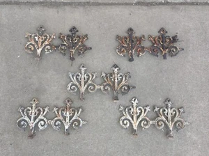 Antique Cast Iron Architectural Salvage Fence Post Ornate Finial Fleur De Lis - Picture 1 of 15