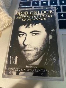 Bob Geldof *Deep In The Heart Of Nowhere *cassette tape *1986 *81687-4 *VG+/NM - Picture 1 of 5