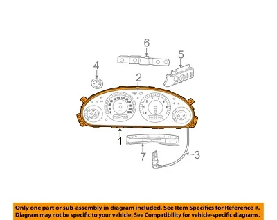 Medidor de velocímetro usado serve: 2007 Chrysler Town & Country cluster sem electrolum - Imagem 1 de 4