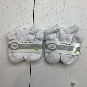 Luveable Friends 6 pack White Baby Socks 2 sets Size 12-24 months - Picture 1 of 2