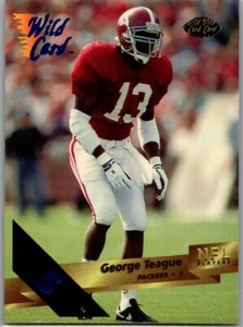 1993 Wild Card 5 Stripe #139 George Teague (RC) Alabama Packers - Picture 1 of 2