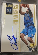 VINCE CARTER 2013-14 NATIONAL TREASURES GAME CHANGERS AUTO GOLD PROOF SP # 10/10