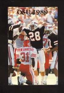 Oregon State Beavers--Horario de bolsillo de fútbol americano 1989--Primer banco interestatal - Imagen 1 de 2