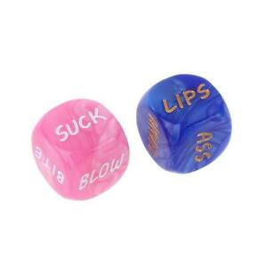 2pcs Sides Sex Funny Love Dice Game Toy Erotic Adult Couple Bachelor Party Gift