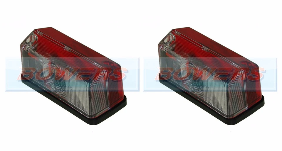 2x Hella Red White Clear Side Marker Lights Lamps Elddis Hymer Caravan Motorhome - Image 1 of 1