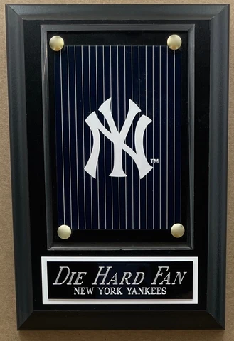 DIE HARD FAN NEW YORK YANKEES LOGO CARD PLAQUE FOR YOUR MAN CAVE WALL DECOR Cover