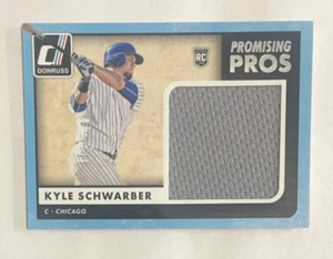 2016 Donruss Kyle Schwarber Rookie RC ⚾️ Promising Pros GU Relic ~ Chicago Cubs - Picture 1 of 2