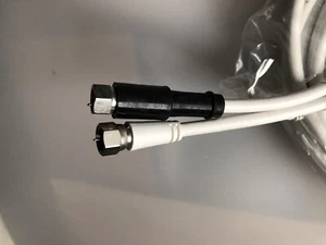 8 x 5m Satellitenkabel Koaxialkabel F Typ auf F Typ Stecker auf Stecker - Bild 1 von 4
