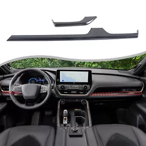 For Toyota Grand Highlander 2024+ Carbon Fiber ABS Dashboard Trim Strip - Foto 1 di 6
