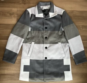Vlitlvba Pea Mantel Damen Größe S Colorblock grau leicht - Bild 1 von 7