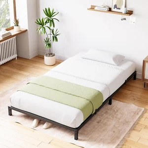6 Inch Twin Bed Frame No Box Spring Needed, Heavy Duty Metal Platform Bed Frame - Picture 1 of 9