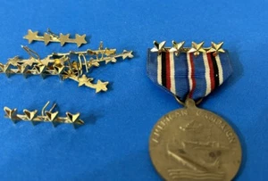 4-Extra große goldene Sterne Krappenband Befestigungsvorrichtung - (für 1) ** Medaille nicht - Bild 1 von 6