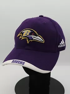 Cappello uomo Adidas Baltimore Ravens Adidas nuovo senza etichette cinturino posteriore viola - Foto 1 di 9
