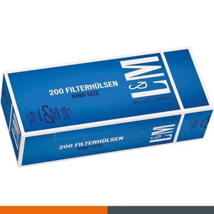 5 x 200 L&M Blue Label Filterhülsen King Size Hülsen - Bild 1 von 1