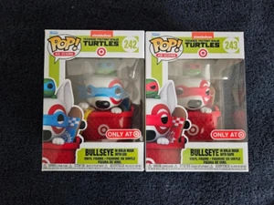 Funko Pop! Ad Icons Nickelodeon Target Exclusive BULLSEYE #242 and #243 Set, New - Picture 1 of 6