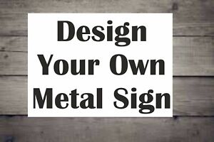 Personalised Custom Made Aluminium Sign Board Indoor And Outdoor Use METAL