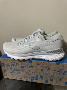 New Women’s Size 10 Brooks Adrenaline GTS 20 Running Shoes Grey White Cream - Picture 1 of 10