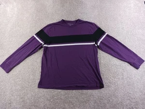 Camiseta de manga larga American Eagle XXL ajuste estándar para hombre púrpura a rayas algodón - Imagen 1 de 13