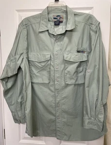 ExOfficio Travel Wear Adventure Men's Size XL Vented Green Hiking Fishing Shirt - Picture 1 of 4
