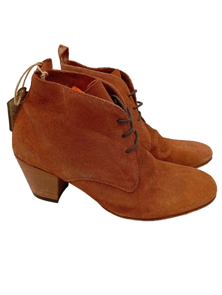 H BY HUDSON Patucos con cordones Mujeres Botines Talla EU 37 marrón look casual - Imagen 1 de 4