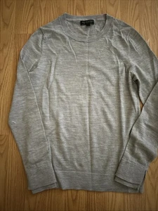 Womens Banana Republic Gray 100% Merino Wool Pullover Sweater Small - Picture 1 of 5