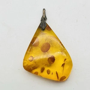 Vintage Amber Pendant Stamped 835 - Picture 1 of 5
