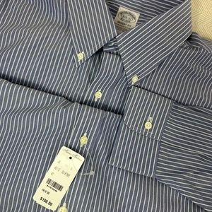 NWT Brooks Brothers Regent Dress Shirt Stripe Button Down Supima Cotton 16.5- 32 - Picture 1 of 7