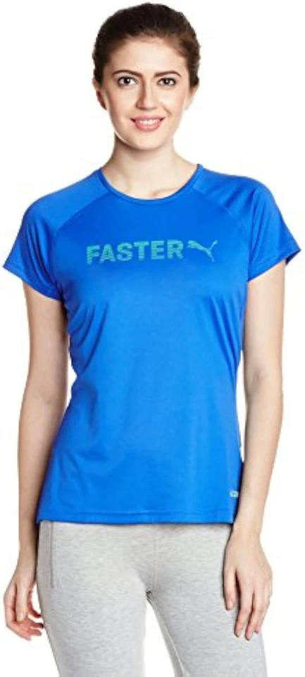 Camiseta para mujer PUMA Camiseta para correr Camiseta gráfica Power Cool con, azul deslumbrante, XS Foto 1 de 1
