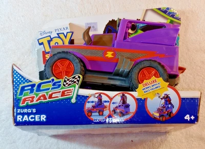 Camión púrpura Disney Pixar Toy Story Emperor Zurg Racer Rev Up 2011 Foto 1 de 4