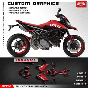 Kungfu Graphics SuperMoto Decals for Hypermotard 950 2019 2020 2021 2022 2023 - Foto 1 di 7
